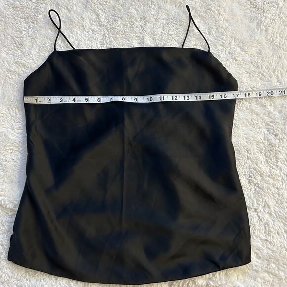 ABERCROMBIE & FITCH, Women's M, Black Cami Top, Satin Look Polyester, NWT - Picture 3 of 7